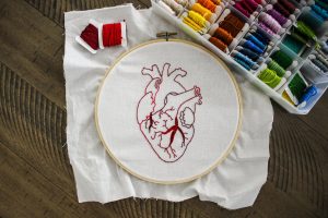 broderie coeur