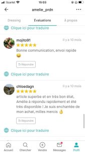 vinted astuce commentaires