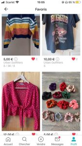 vinted astuce favoris